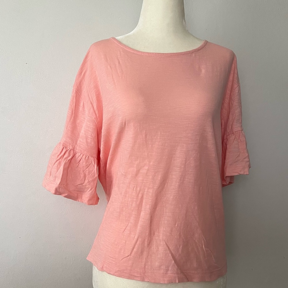 🛑 ZARA Ruffle Sleeve Top❗️ - Picture 2 of 4